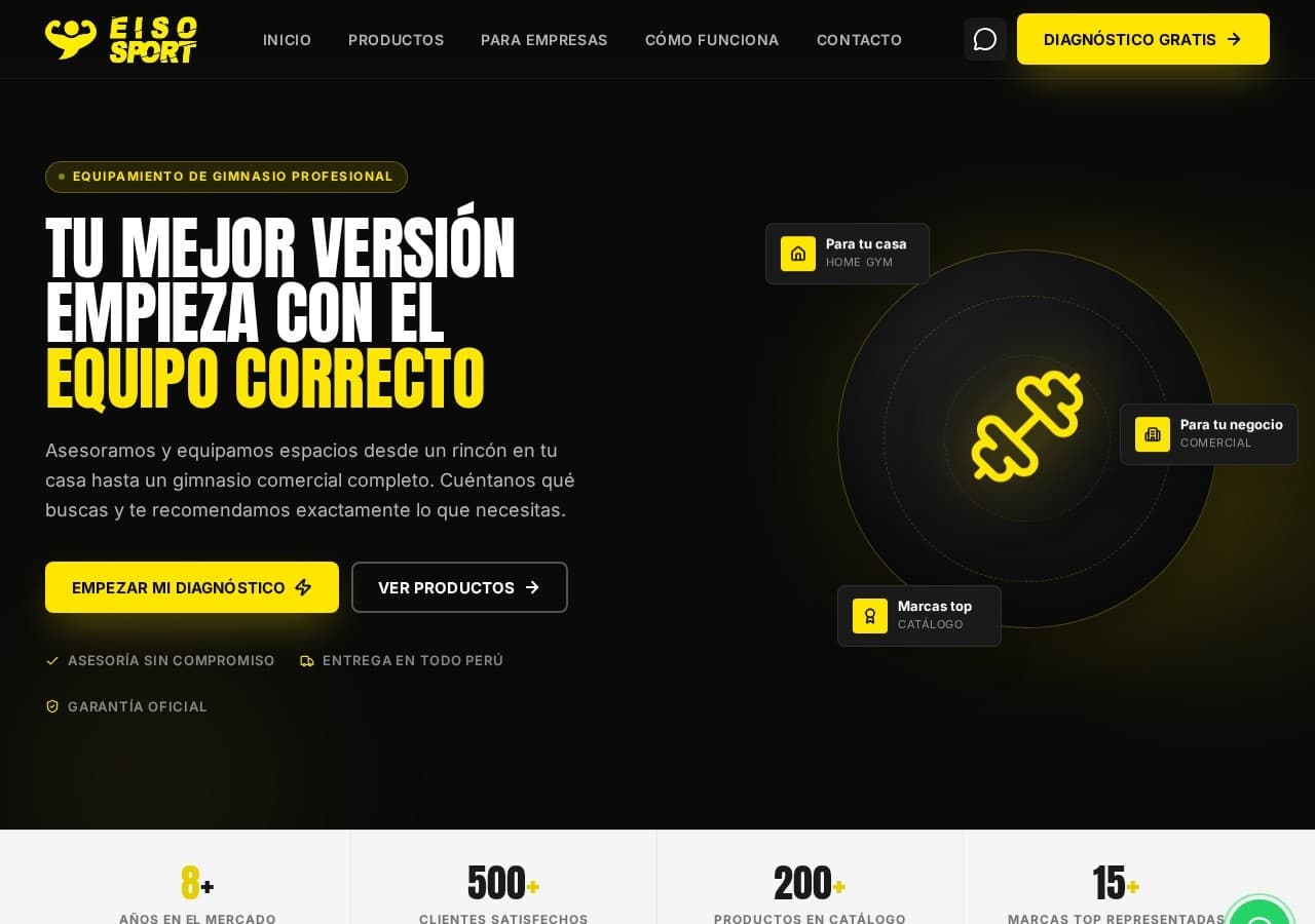 Sitio web de EISO Sport