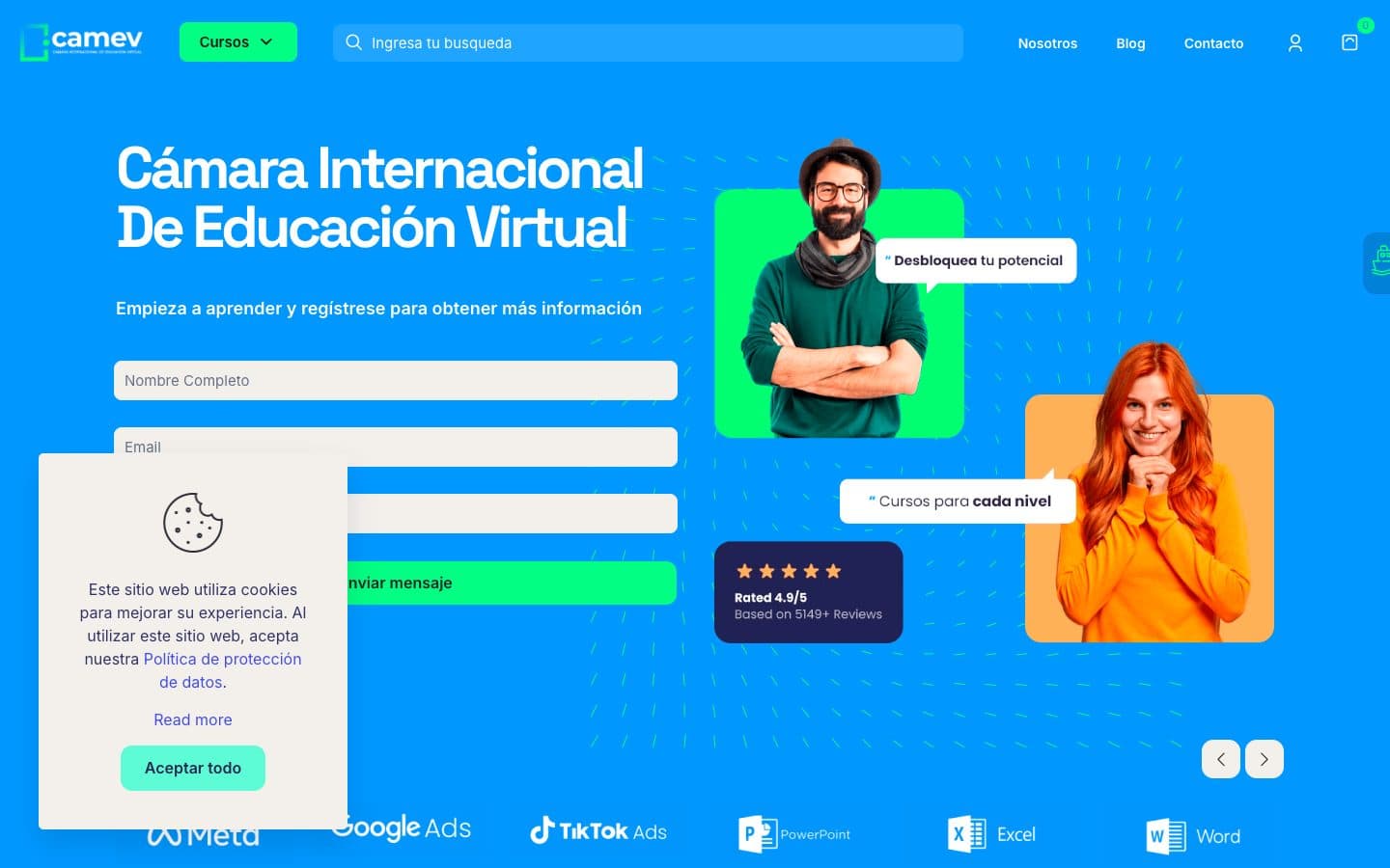 Sitio web de CAMEV