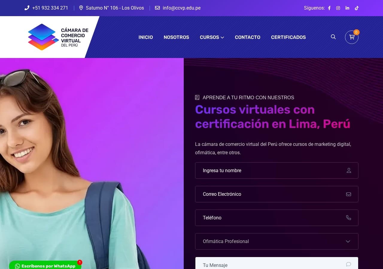 Sitio web de CCVP