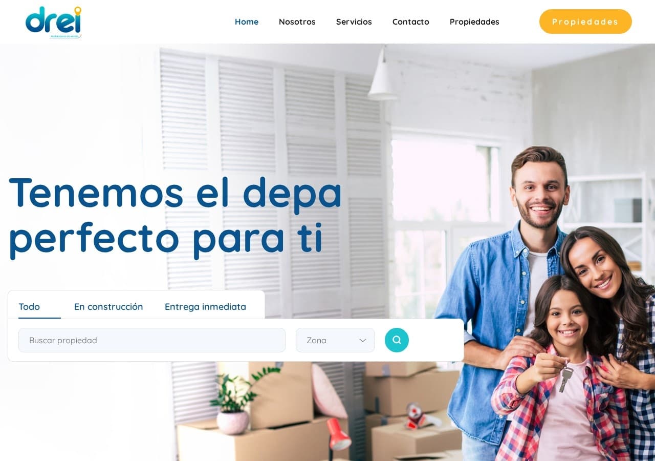 Sitio web de DREI Inmobiliaria