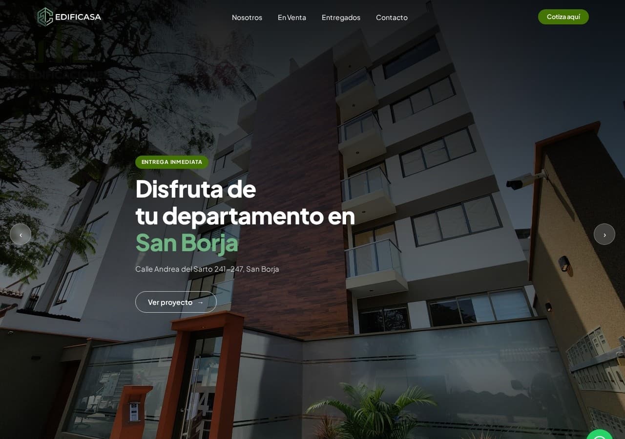 Sitio web de Edificasa