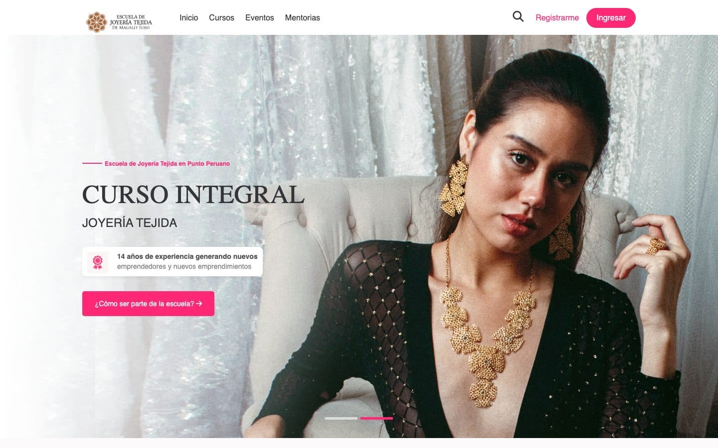 Sitio web de Escuela de Joyería Tejida